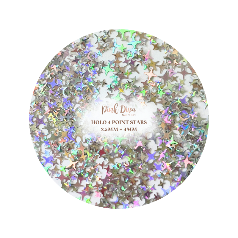 Holo 4 Point Stars